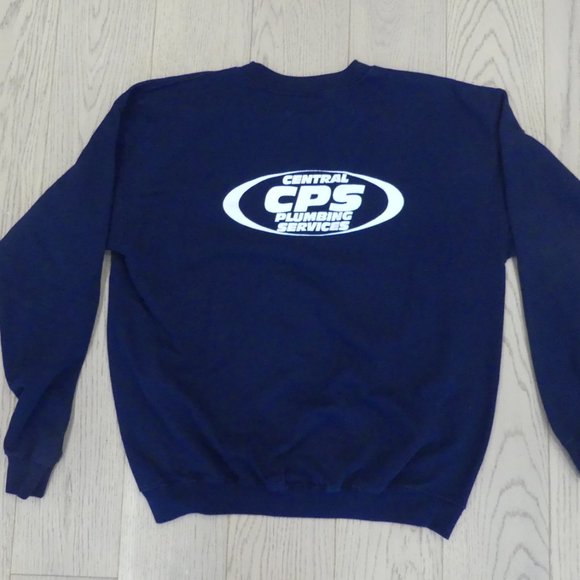 CPS Central Plumbing Services Navy Blue Large Sweatshirt - Picture 4 of 4